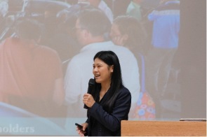 Dr. Chun-Pei Liao speaking
