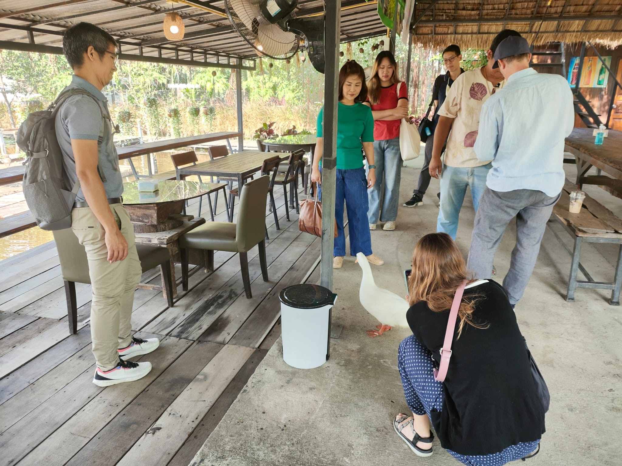 dugs at the Bangkachao Organic Farm 