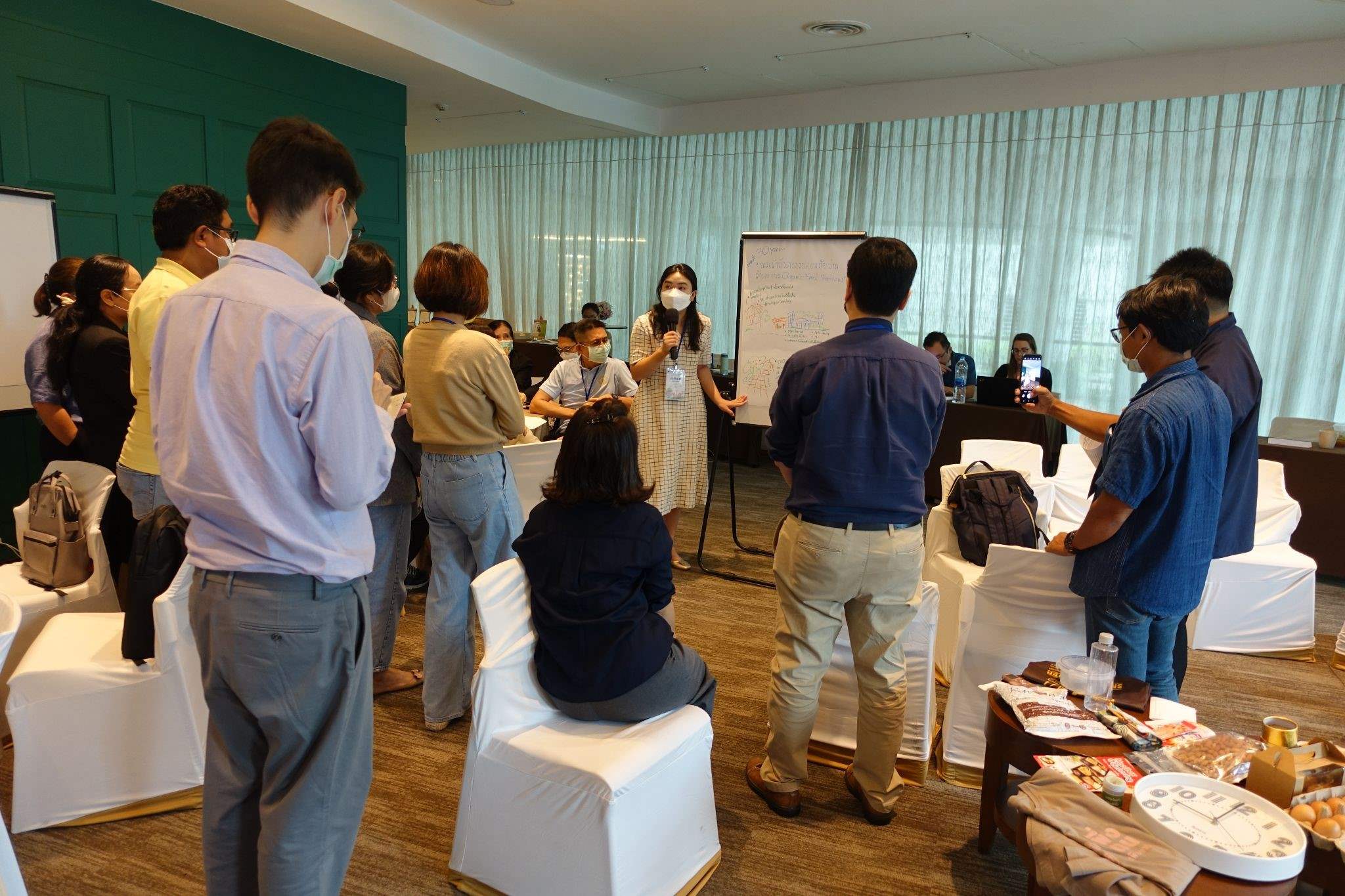 people presenting their visions at TOCA workshop
