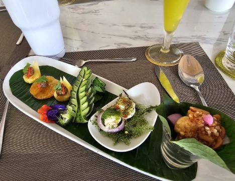  dish, made with locally grown organic vegetables