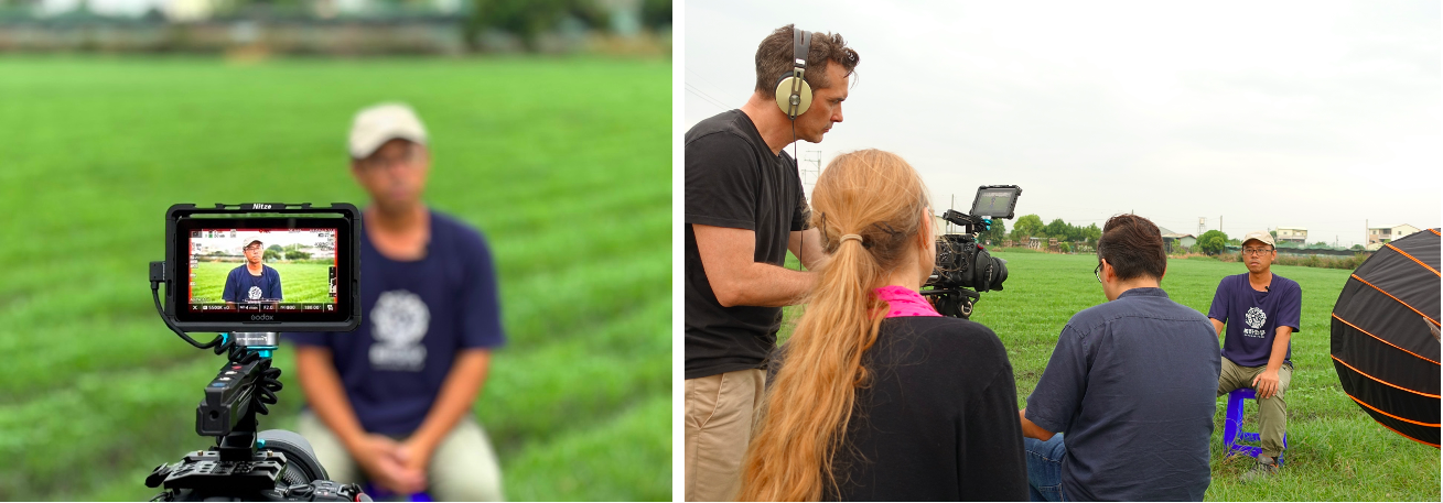 Documentary filming in the field of “Taiwan Soybean Farm”